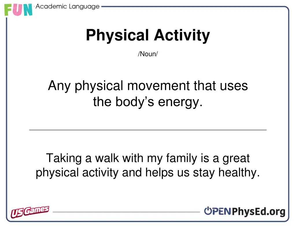 physical activity