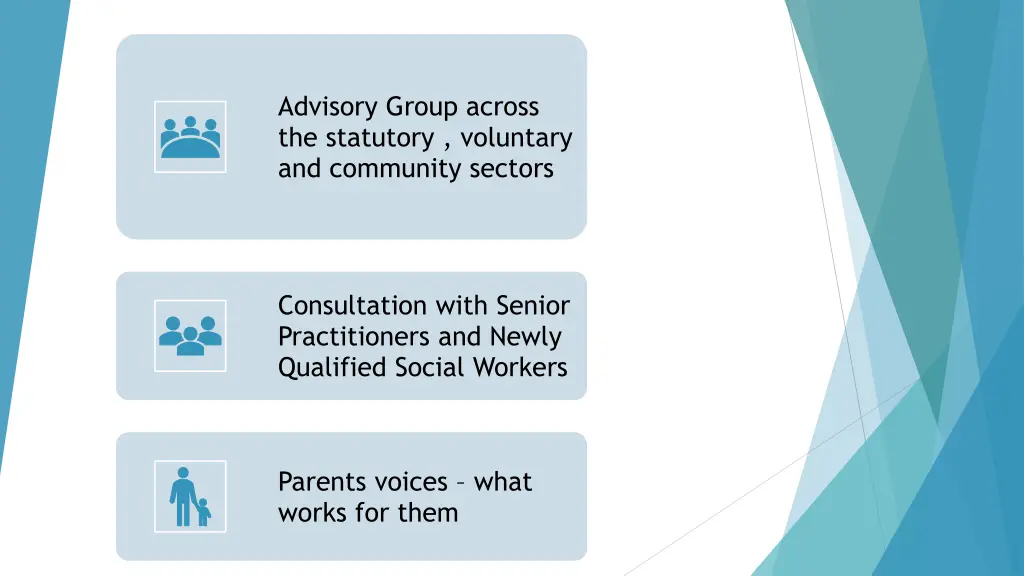 advisory group across the statutory voluntary
