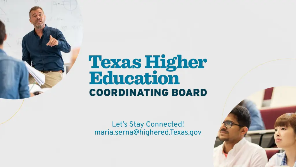 let s stay connected maria serna@highered texas