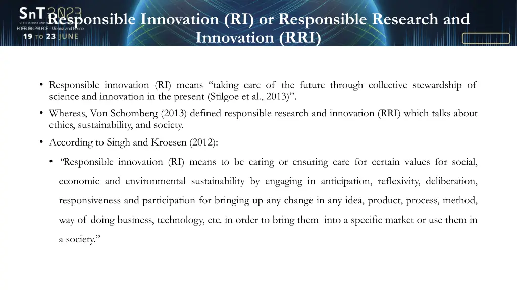 responsible innovation ri or responsible research