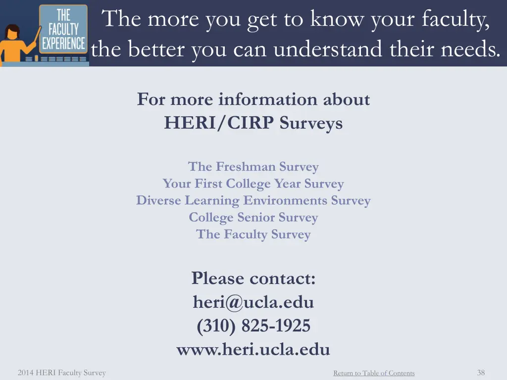 the more you get to know your faculty the better
