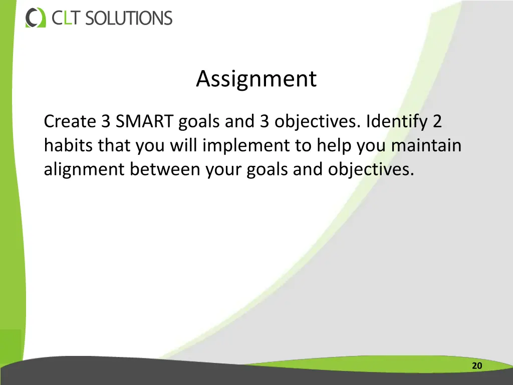 assignment