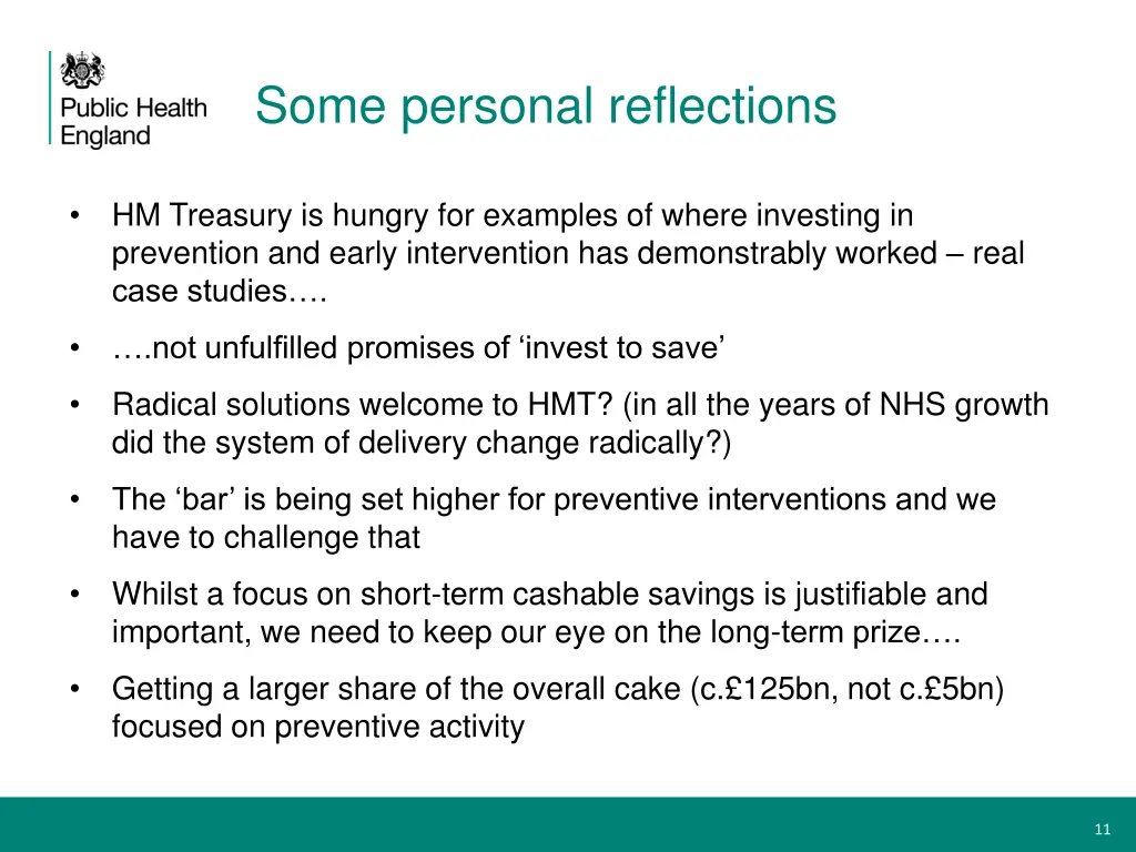 some personal reflections