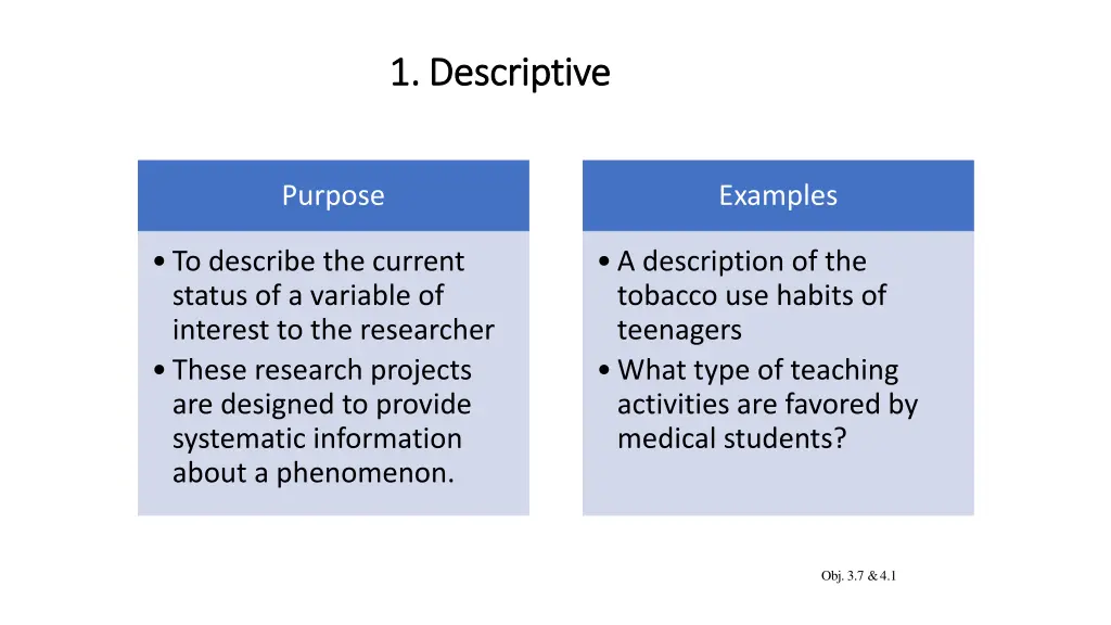 1 1 descriptive descriptive