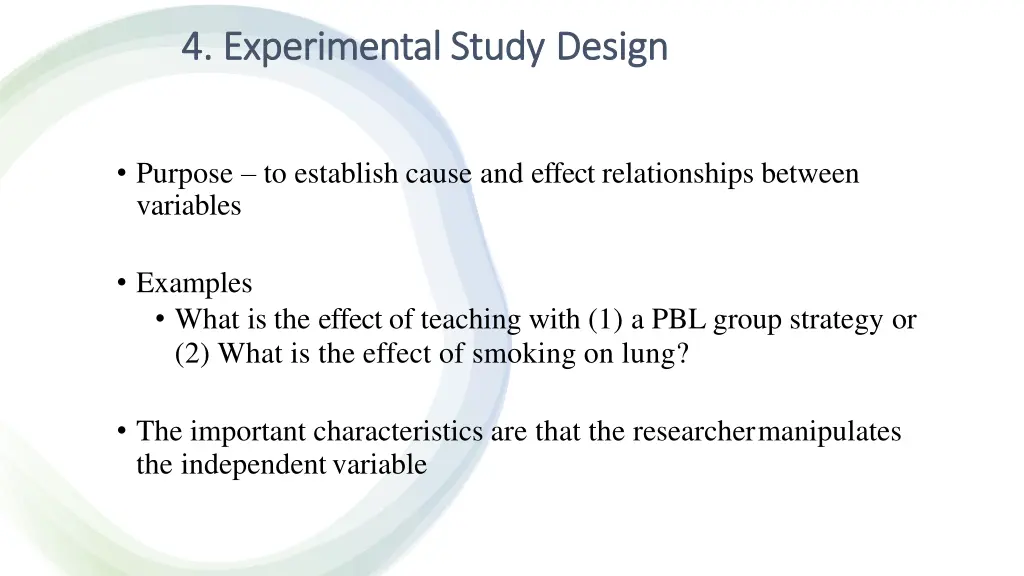 4 4 experimental experimental study