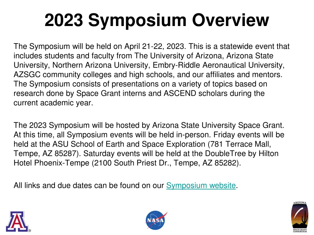 2023 symposium overview