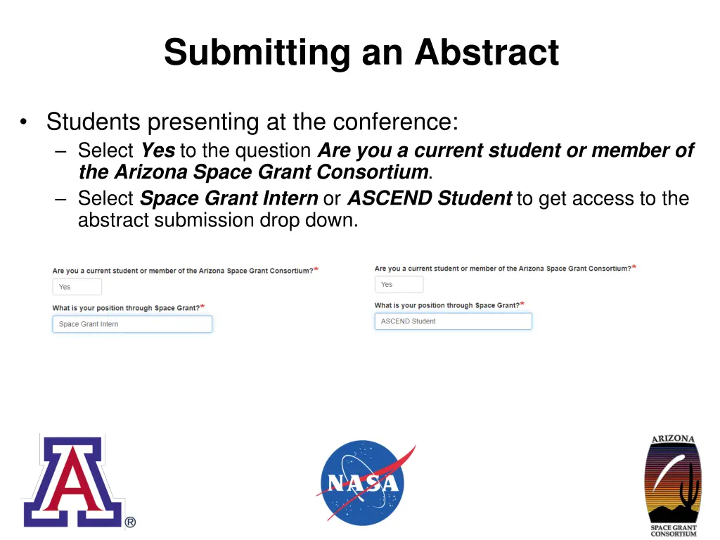 submitting an abstract 1