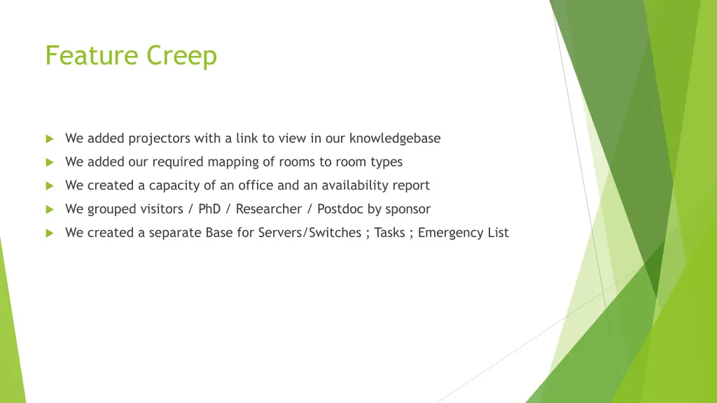 feature creep