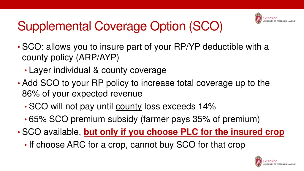 supplemental coverage option sco