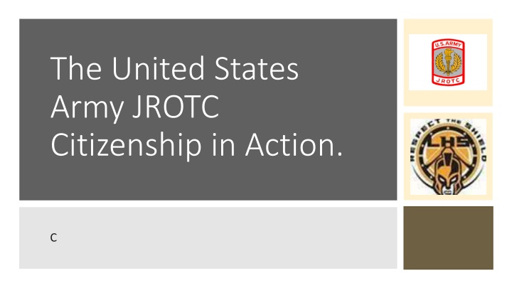 the united states army jrotc citizenship in action