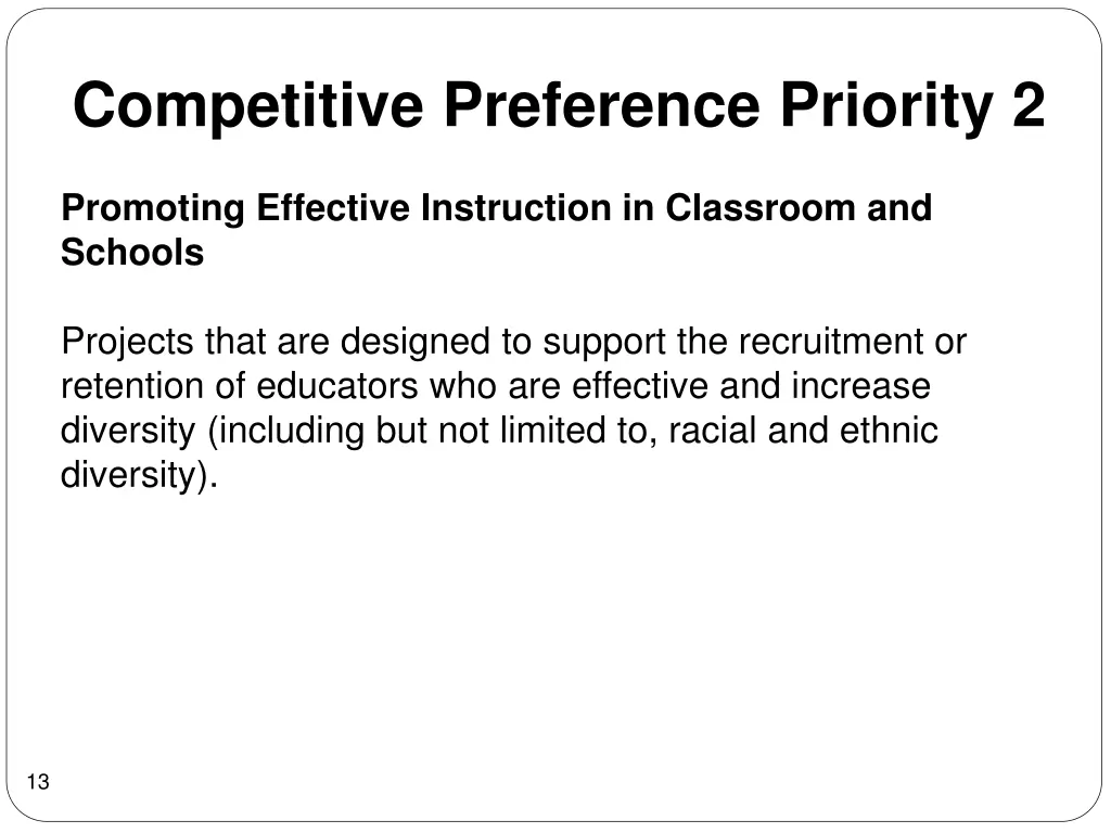 competitive preference priority 2
