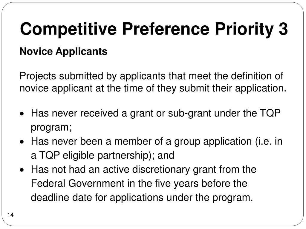 competitive preference priority 3