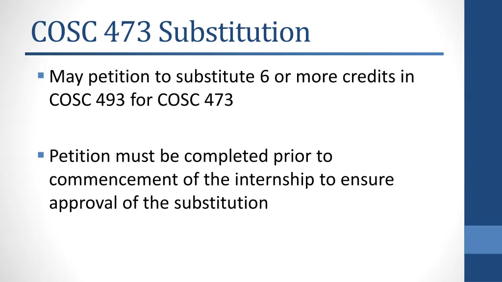 cosc 473 substitution