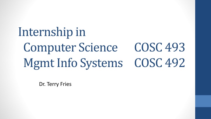 internship in computer science mgmtinfo systems