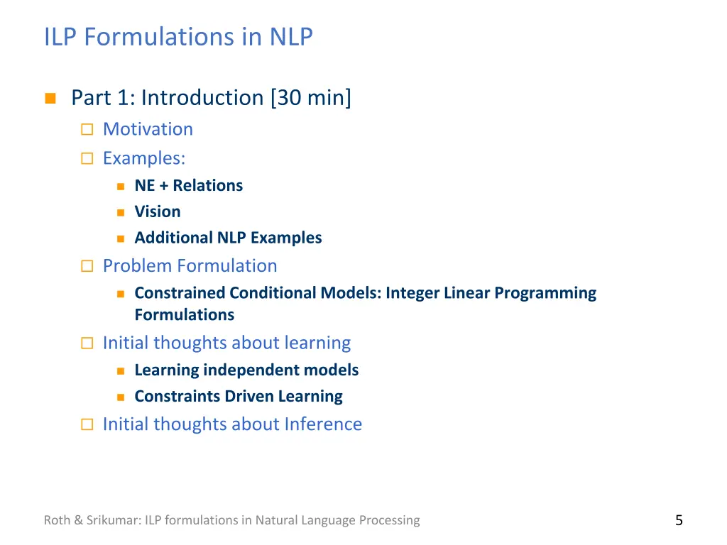 ilp formulations in nlp 1