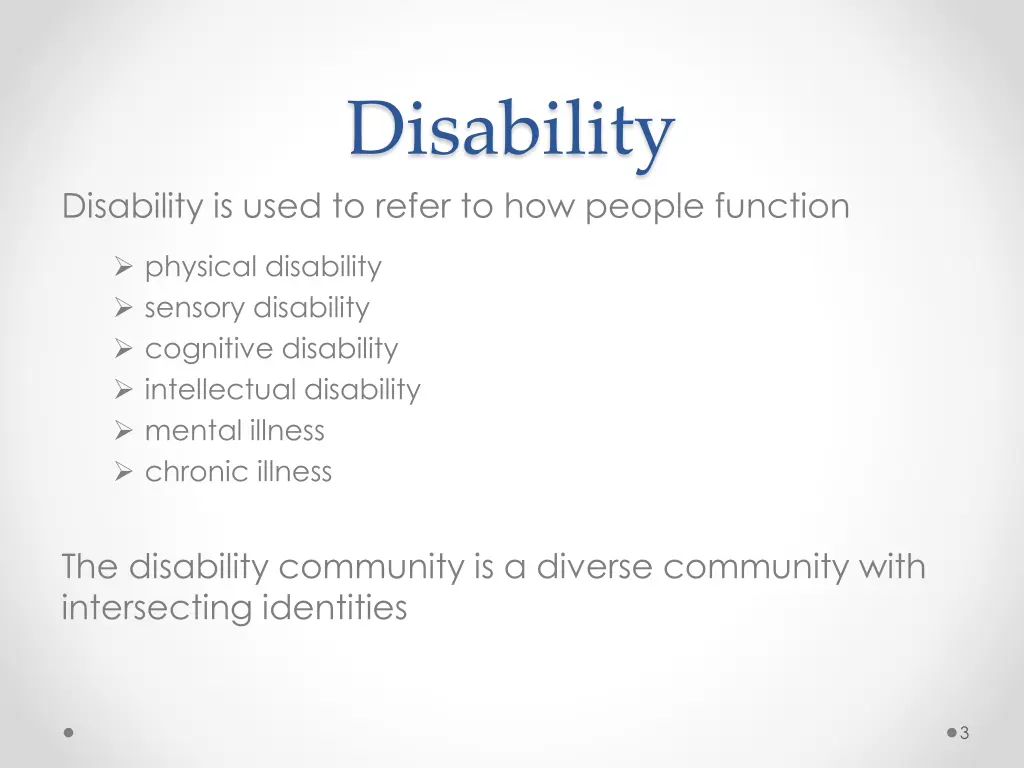 disability
