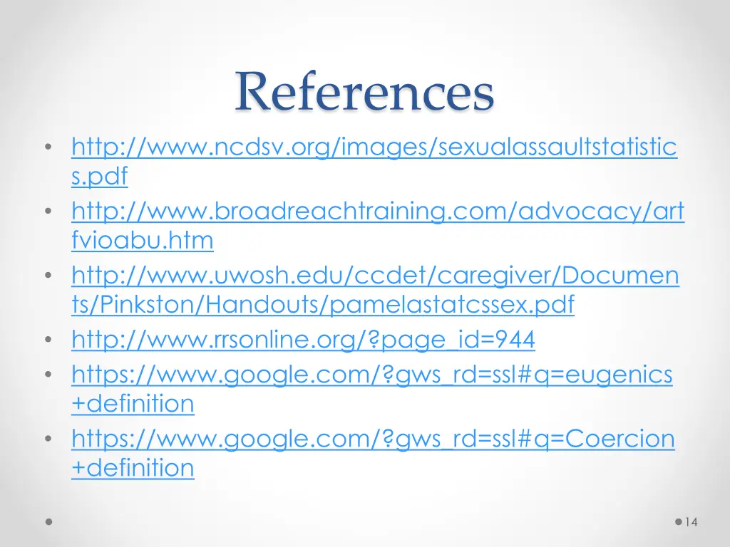 references