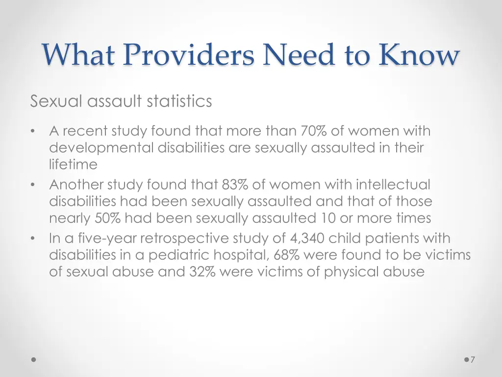 what providers need to know 1