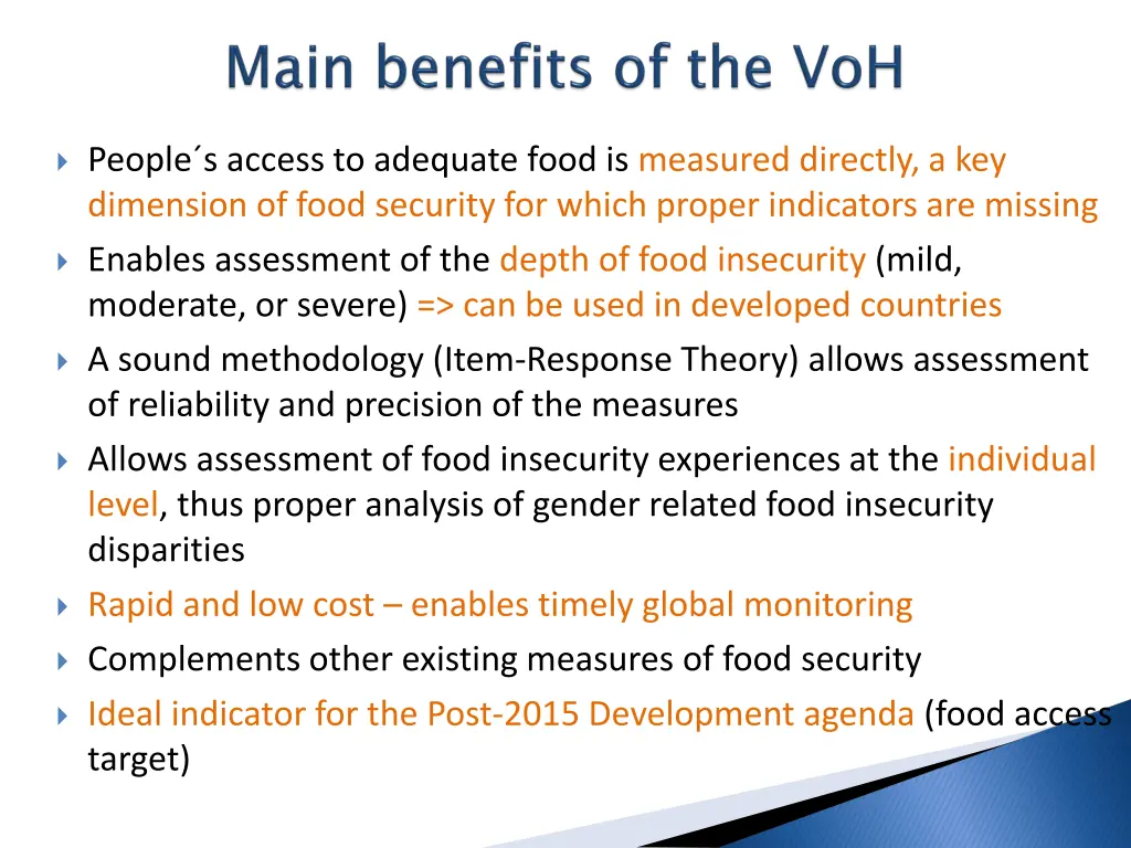 people s access to adequate food is measured
