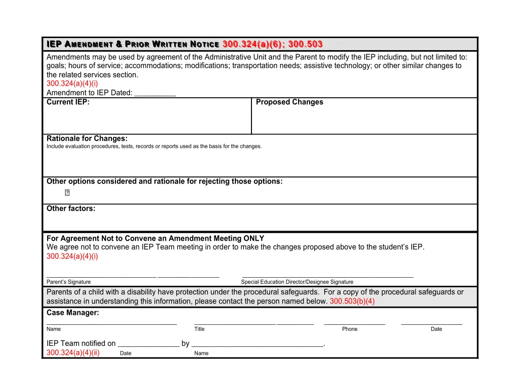 iep iep a a mendment amendments may be used