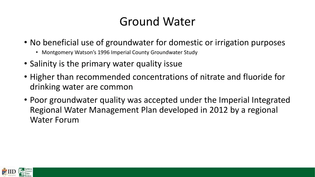 ground water