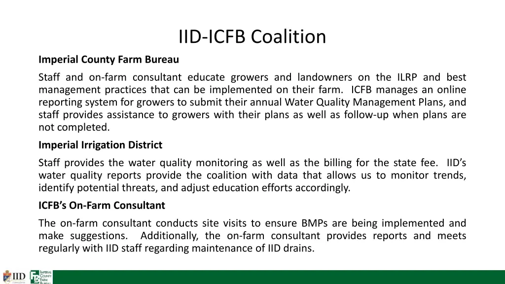 iid icfb coalition