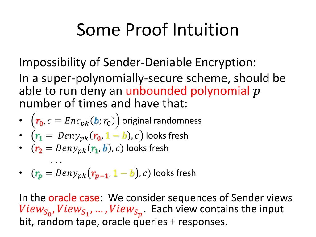 some proof intuition