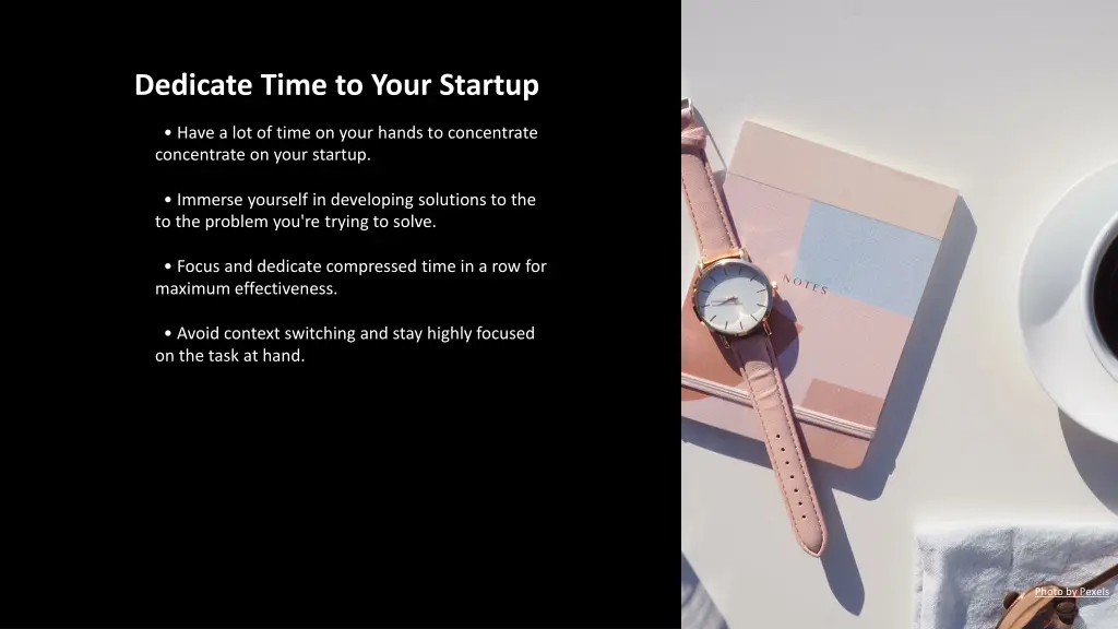 dedicate time to your startup