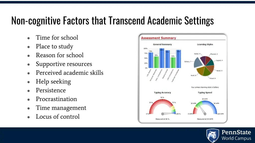 non cognitive factors that transcend academic