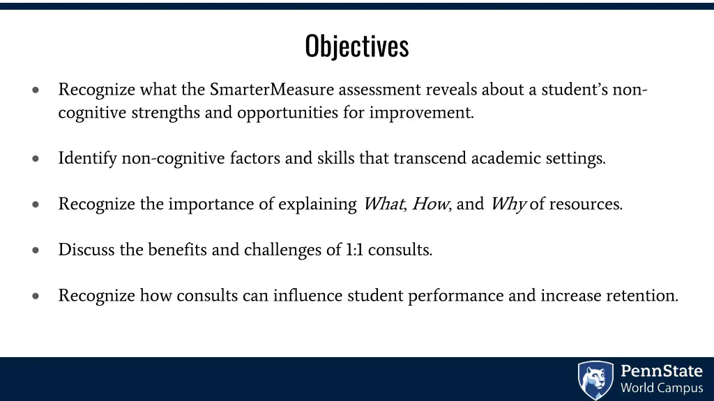 objectives
