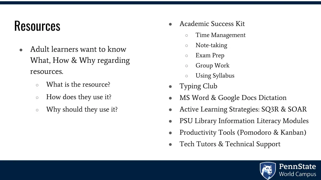 resources