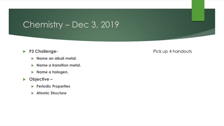 chemistry dec 3 2019