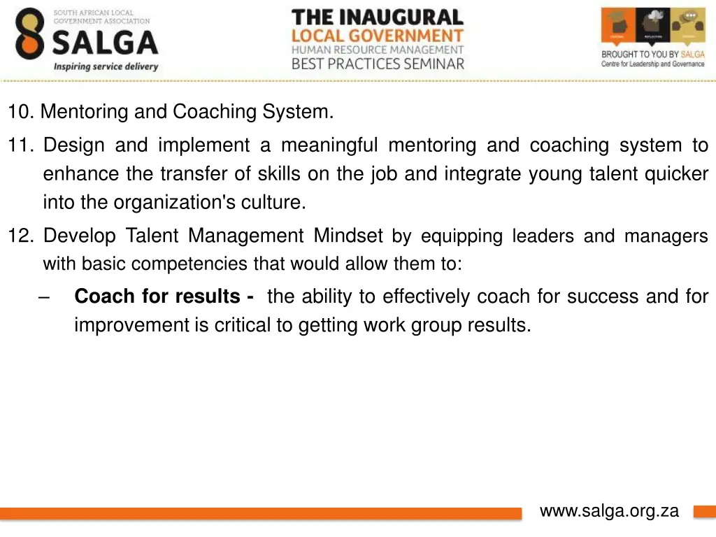 10 mentoring and coaching system