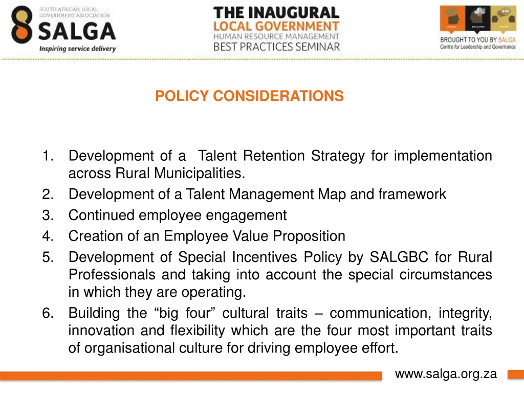 policy considerations