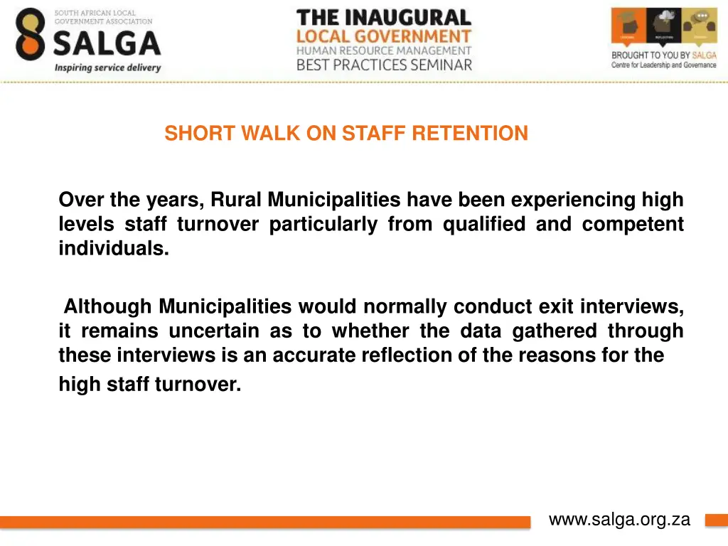 short walk on staff retention