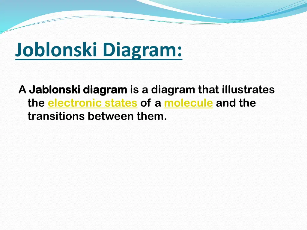 joblonski diagram