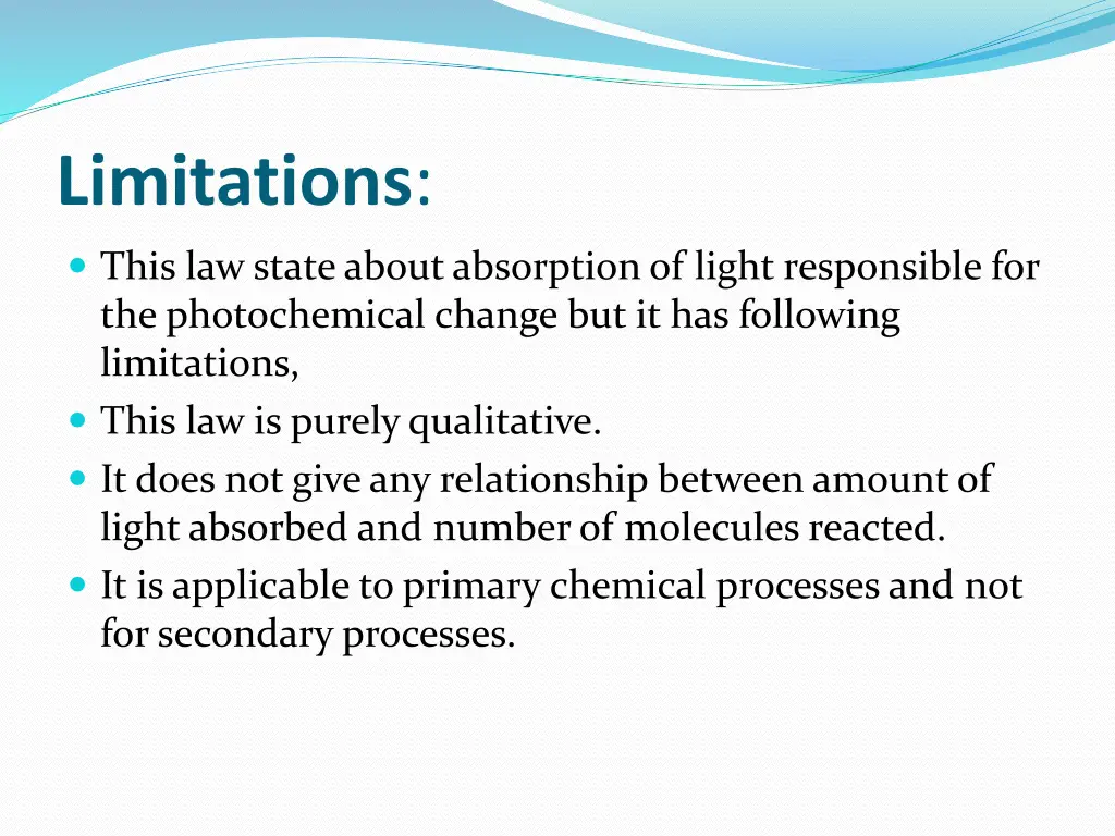 limitations