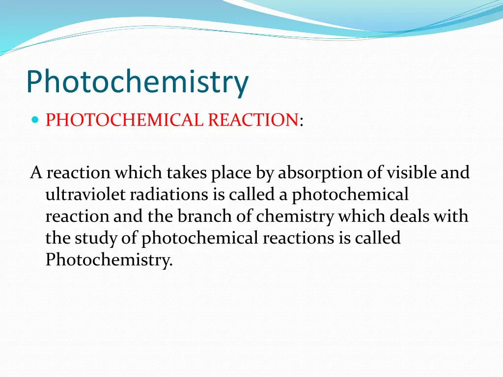 photochemistry