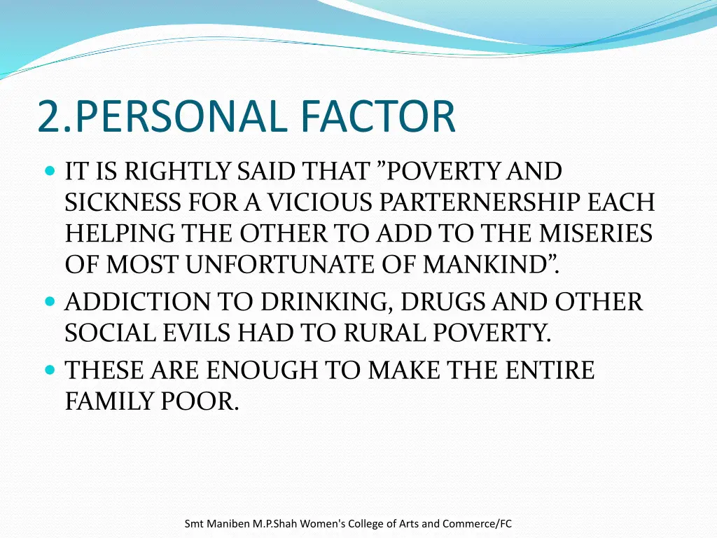 2 personal factor