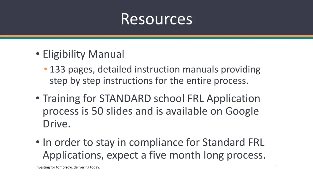 resources