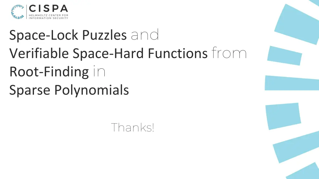 space lock puzzles and verifiable space hard 1