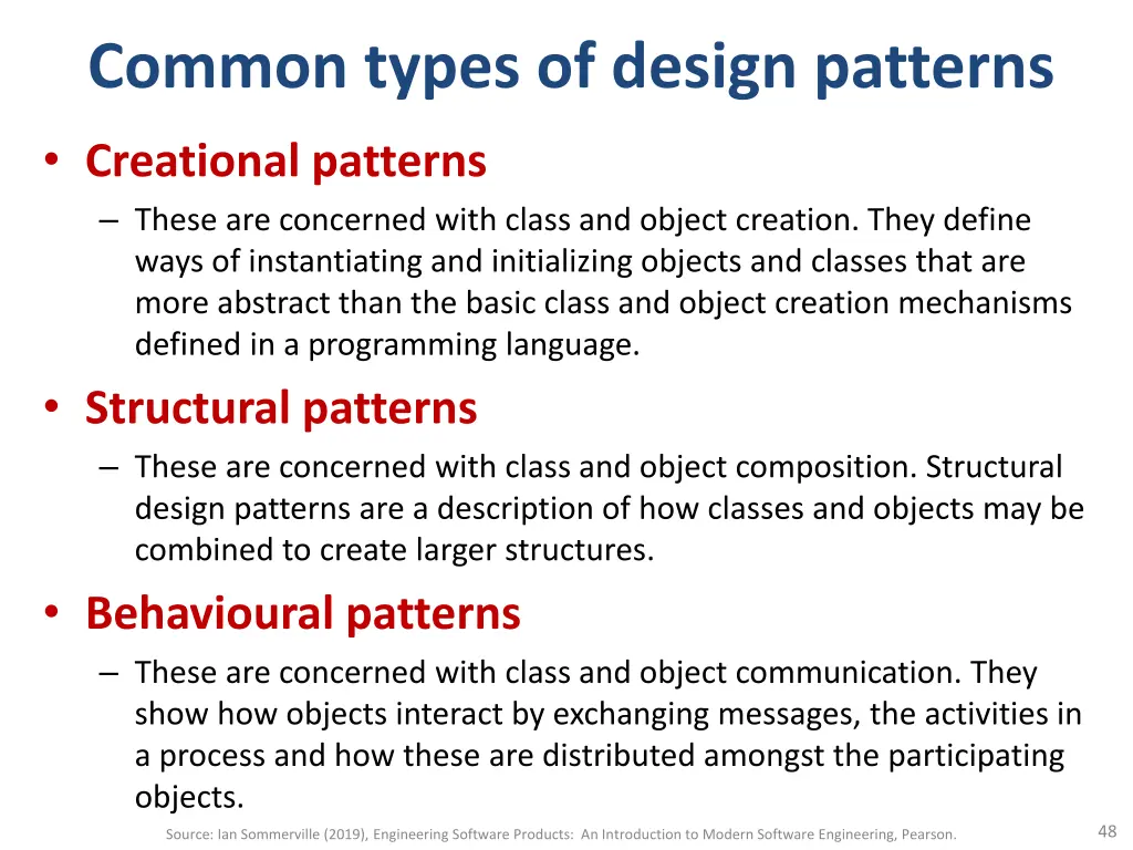 common types of design patterns