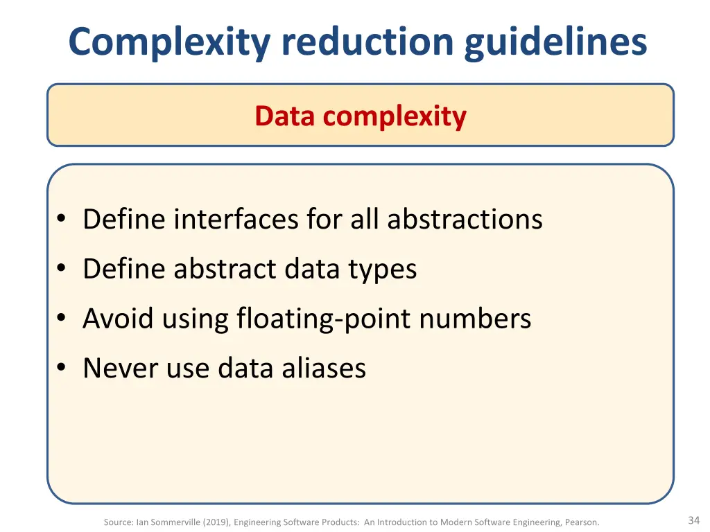 complexity reduction guidelines 1