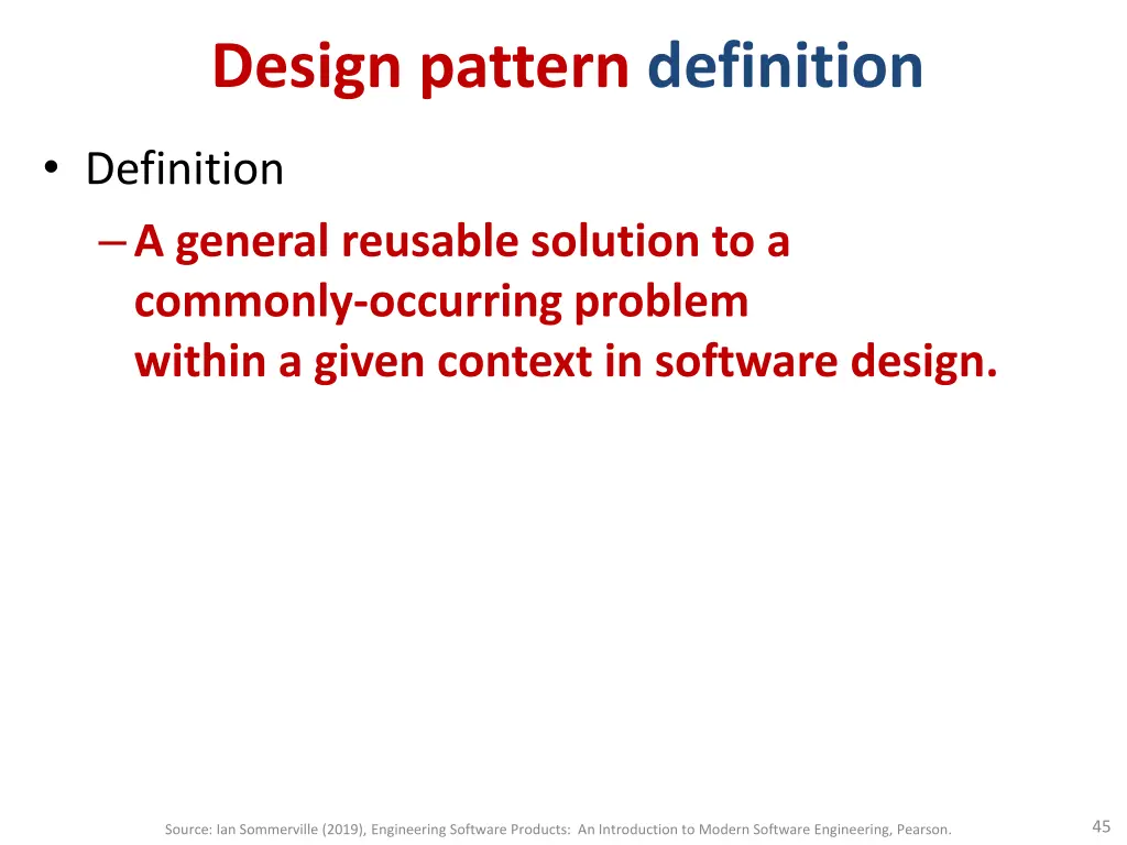 design pattern definition