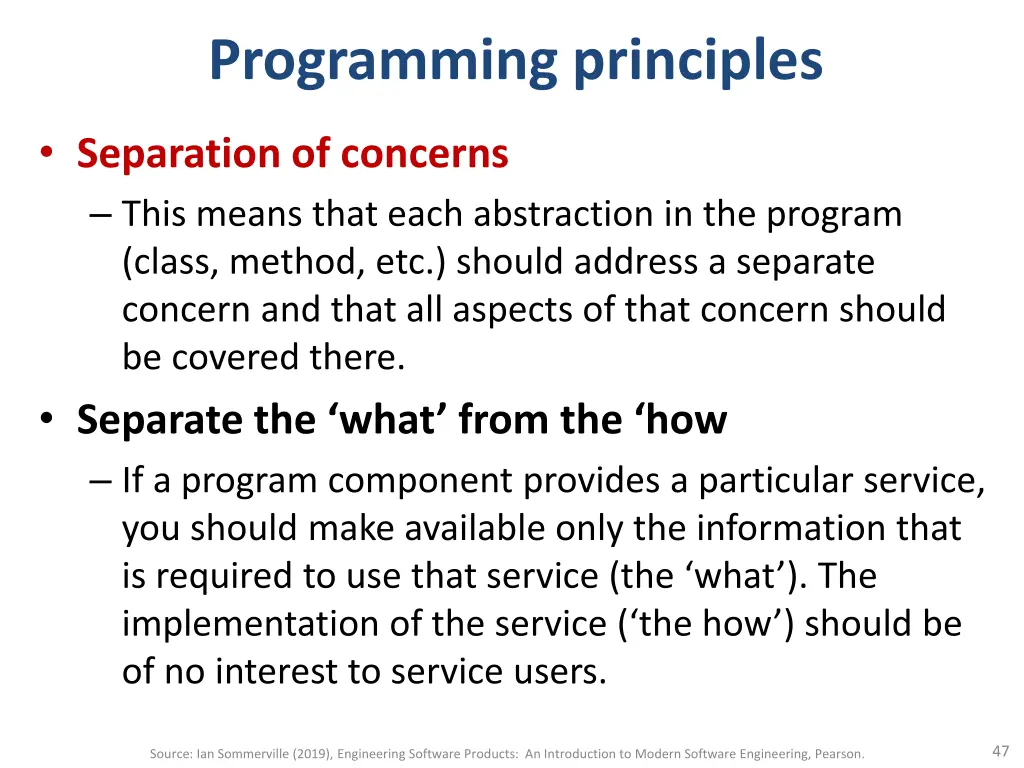 programming principles