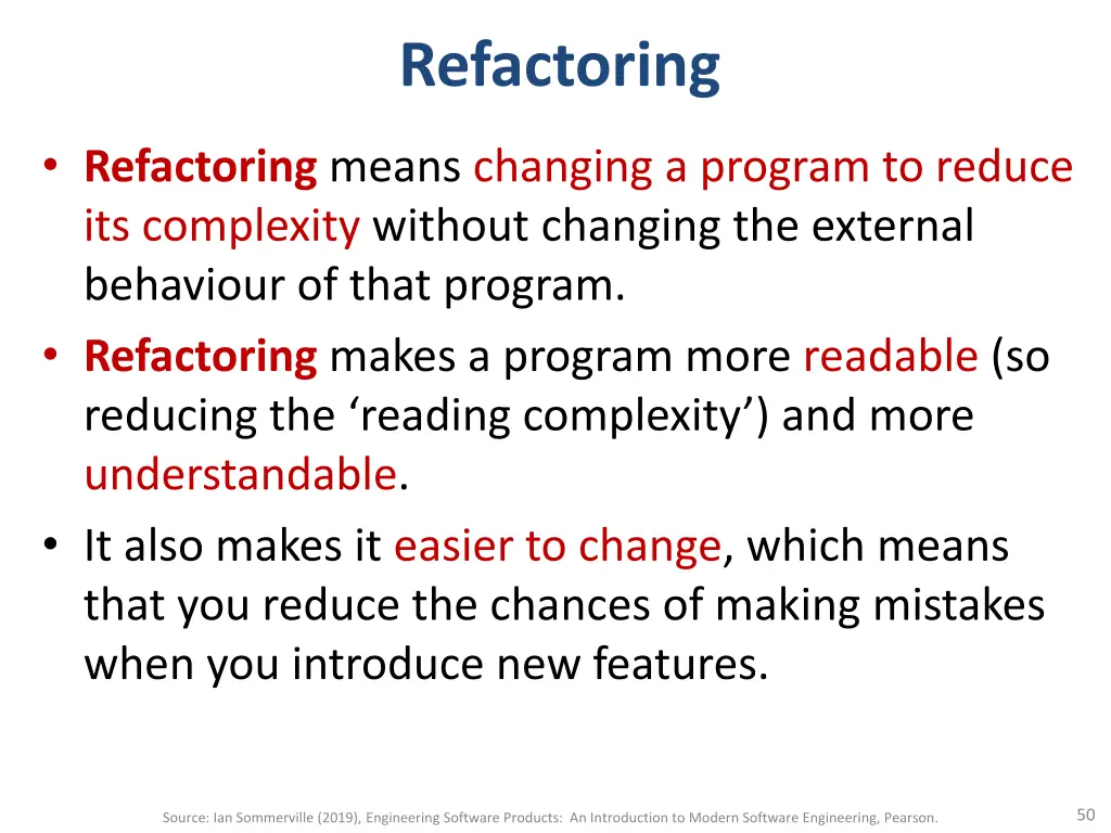 refactoring