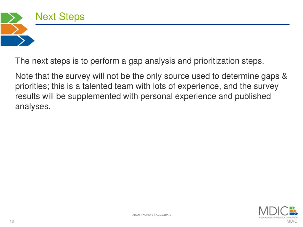 next steps