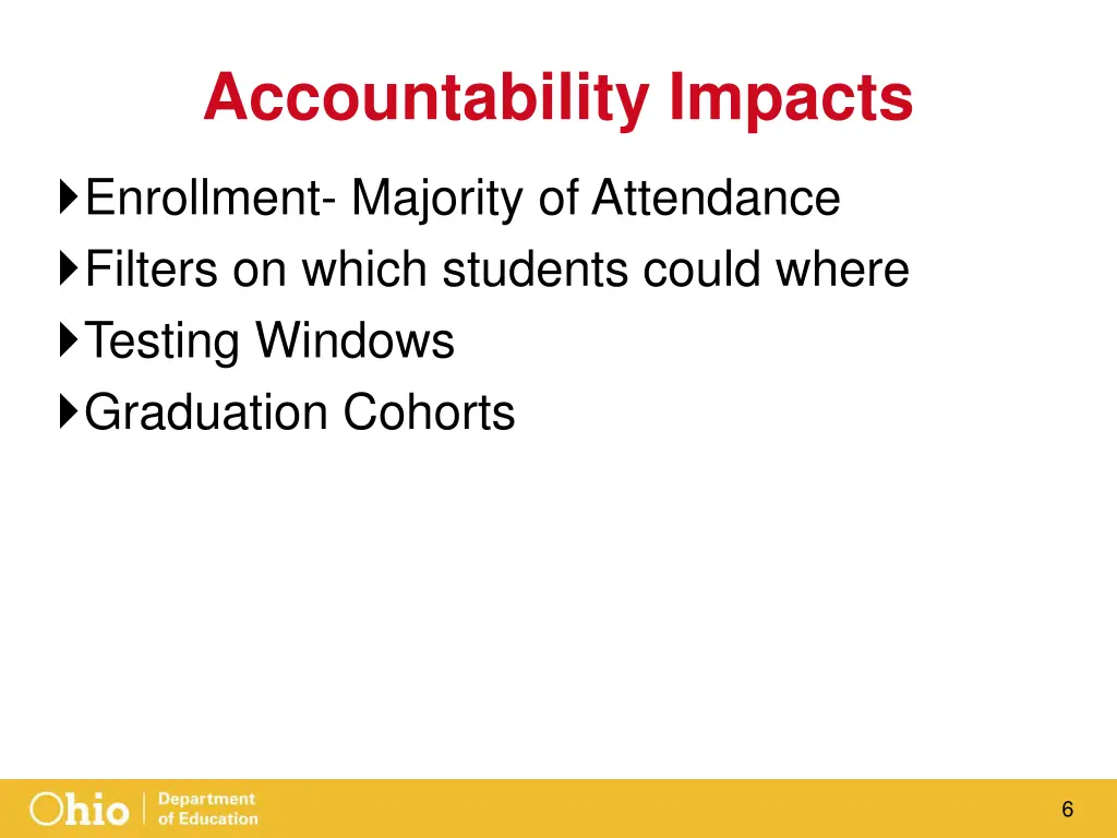 accountability impacts