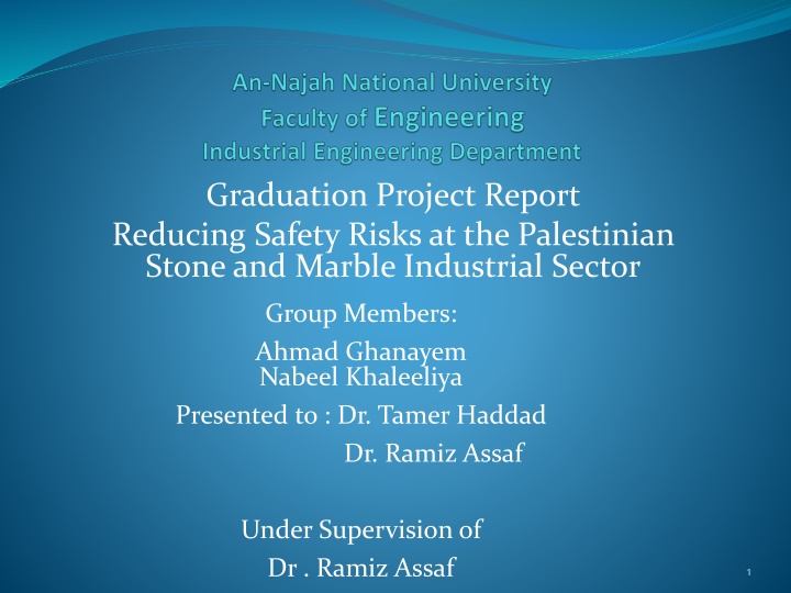 graduation project report reducing safety risks