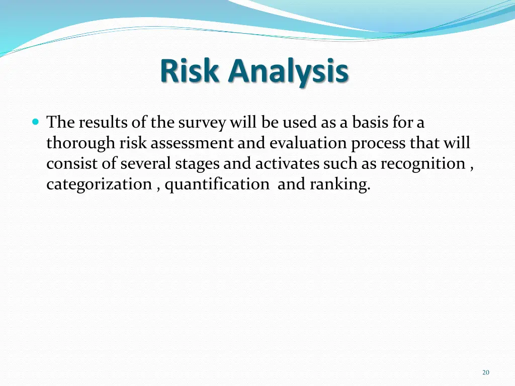 risk analysis